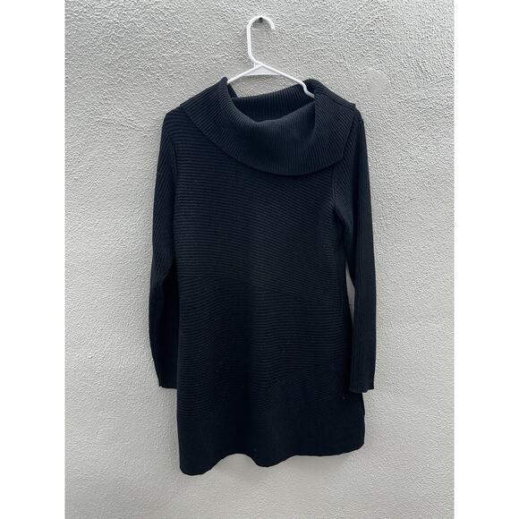 Alfani Womens Sweater Tunic Size Small Black Sparkles Long Sleeve Crowl Neck - Picture 1 of 11